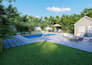 do backyard landscape design, 3d landscape rendering garden patio design